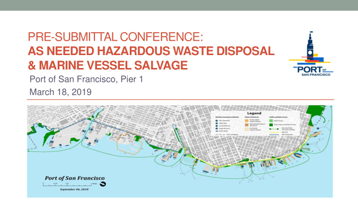port of san francisco pier 1 march 18 2019 agenda