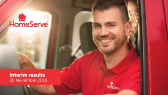 Interim results  20 November 2018  Richard Harpin  Founder and Chief Executive  Highlights  Group