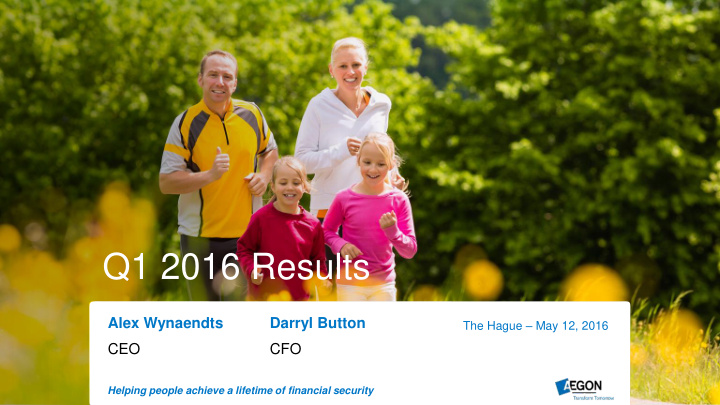 q1 2016 results