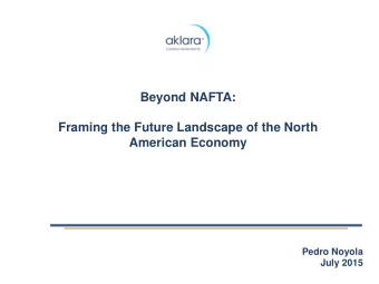 Pedro Noyola  July 2015  Index  A.  Openness  B.  Integration and Competitiveness  C.  Competition