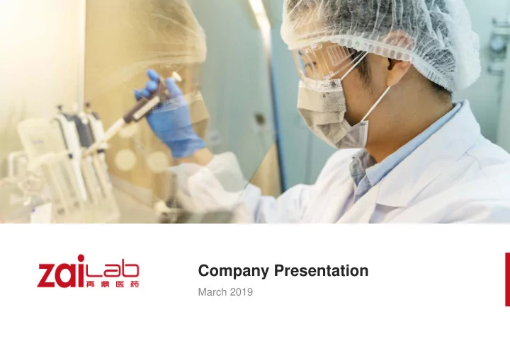 company presentation