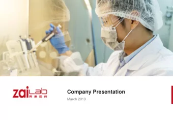 Company Presentation  March 2019  Disclaimer  This presentation includes forward-looking