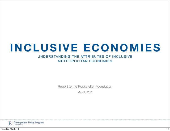 inclusive economies