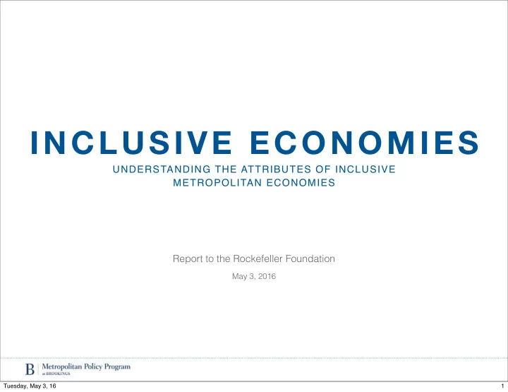 inclusive economies