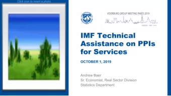 Why should policy makers care about PPIs for services?    Services activities (ISIC 50-99)