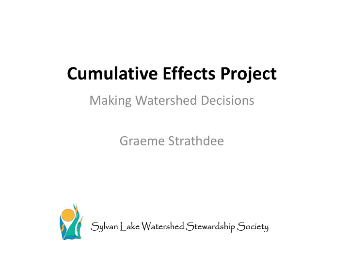 cumulative effects project