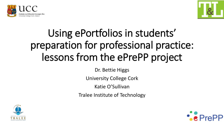 usin ing eportfolios in students