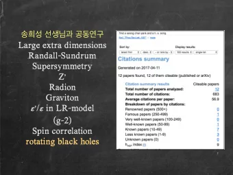 Large extra dimensions  Randall-Sundrum  Supersymmetry  Z