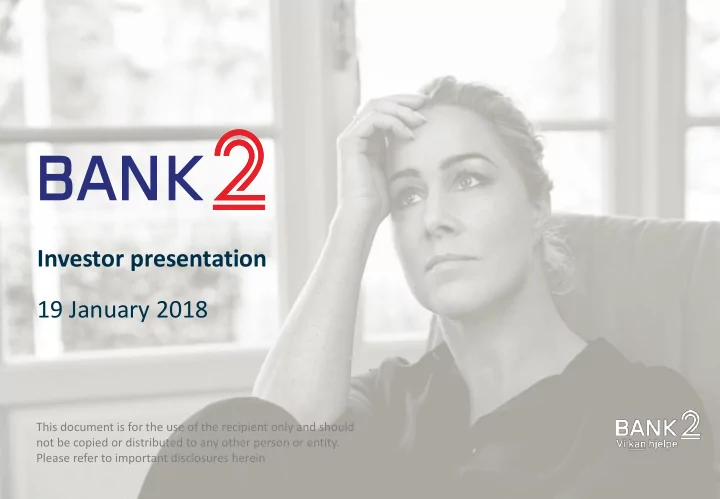 investor presentation