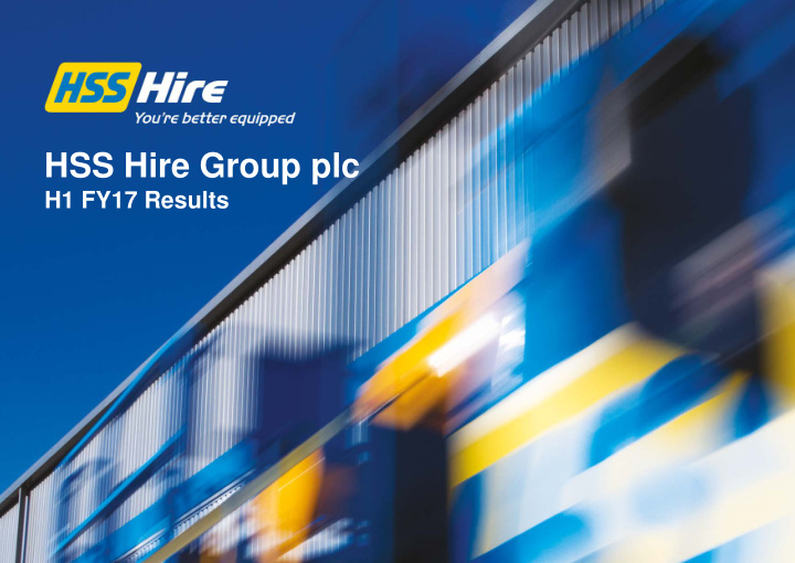 hss hire group plc