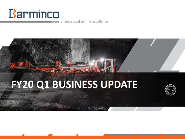 fy20 q1 business update disclaimer