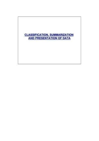 Welcome to this second in the series of lectures on Managerial statistics.  In this lecture we