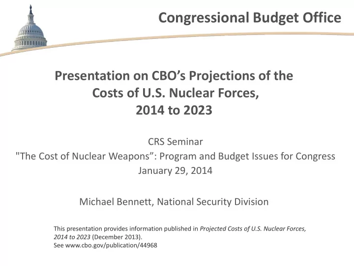 congressional budget office