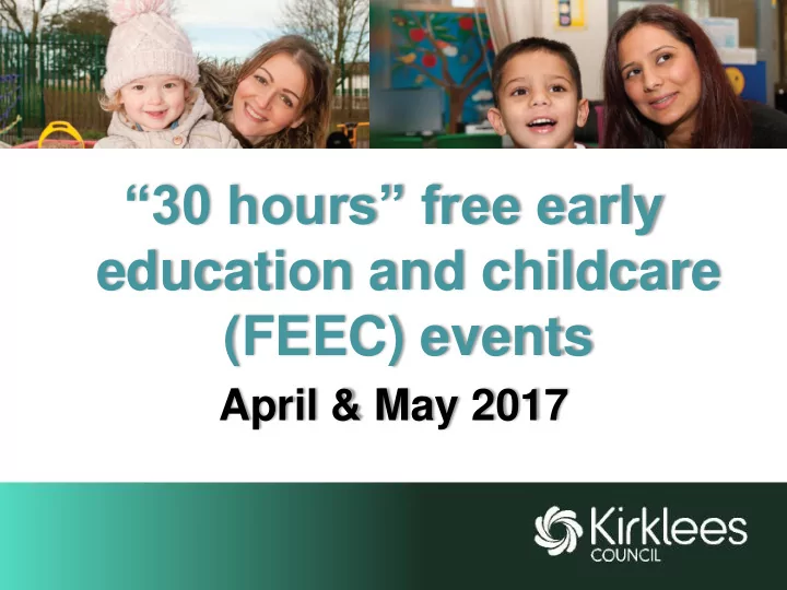 30 hours free early