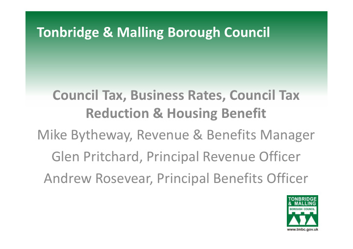 tonbridge malling borough council council tax business