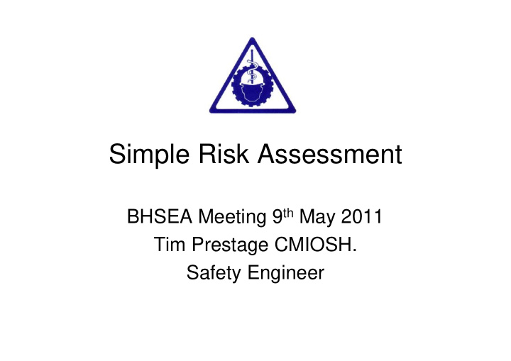 simple risk assessment