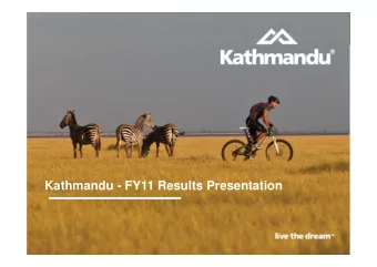 Kathmandu - FY11 Results Presentation  1  Contents    Results Overview    Key Line Items
