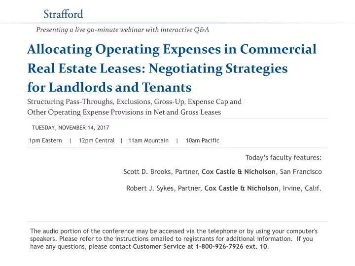 for landlords and tenants