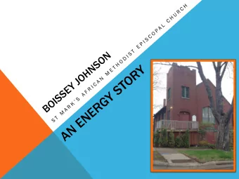 ST. MARKS AME CHURCH  CONGREGATIONAL EFFICIENCY PILOT  MN POWER, COMFORT SYSTEMS, &amp;