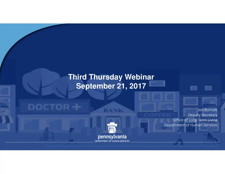 third thursday webinar september 21 2017