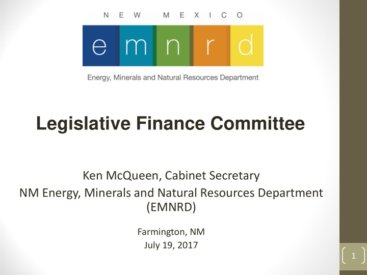 legislative finance committee