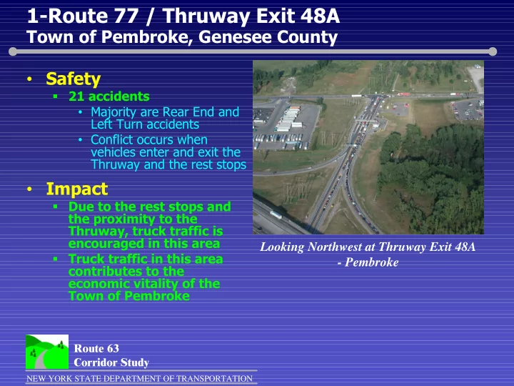 1 route 77 thruway exit 48a