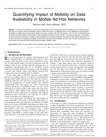 R ECENT advancements in wireless communication and and data diffusion (dissemination) [13], [14],