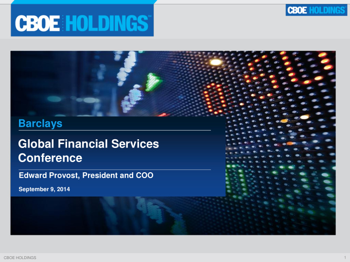 global financial services conference
