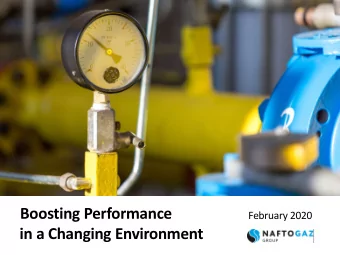 Boosting Performance  February 2020  in a Changing Environment  1  Disclaimer  This presentation