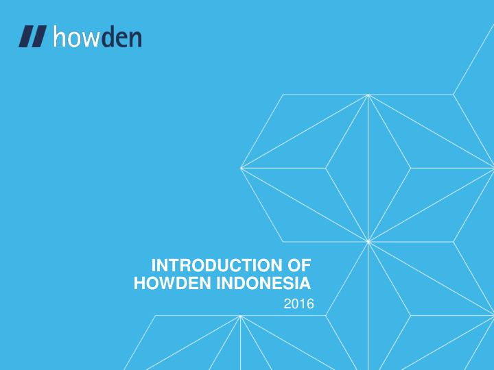 introduction of howden indonesia