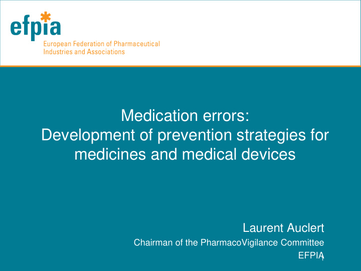 medication errors development of prevention strategies