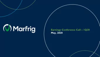 Earnings Conference Call  1Q20  May, 2020  Disclaimer  This material is a presentation of