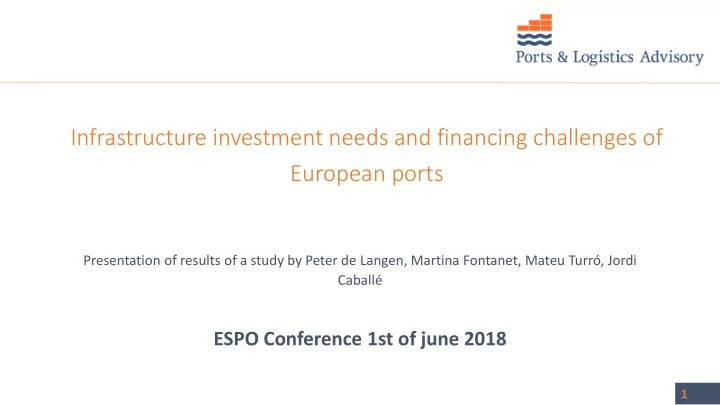 infrastructure investment needs and financing challenges