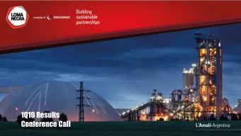 1Q19 Results  Conference Call  Disclaimer and Forward Looking Statement  This presentation may