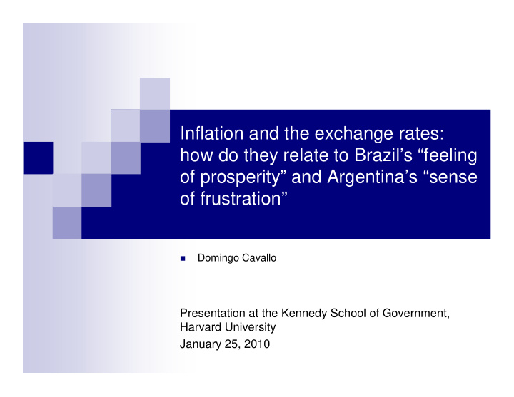 inflation and the exchange rates how do they relate to