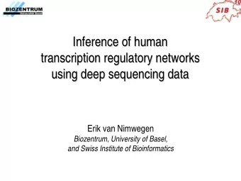 Inference of human  of human  Inference  transcription regulatory networks  regulatory networks