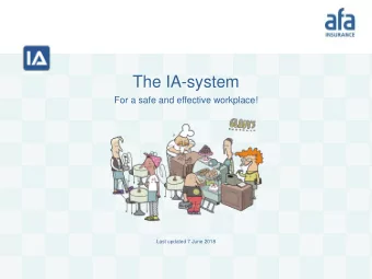 Last updated 7 June 2018  A little about AFA Insurance    Insures employees through collective