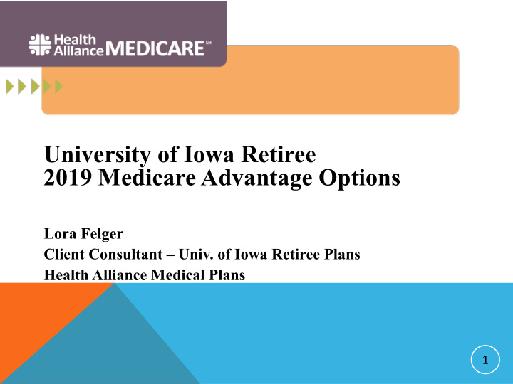 university of iowa retiree 2019 medicare advantage options
