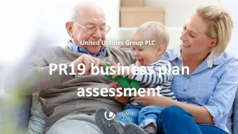 PR19 business plan  assessment  1  Steve Mogford  Chief Executive  United Utilities Group PLC