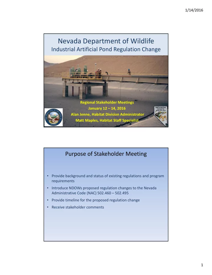 nevada department of wildlife