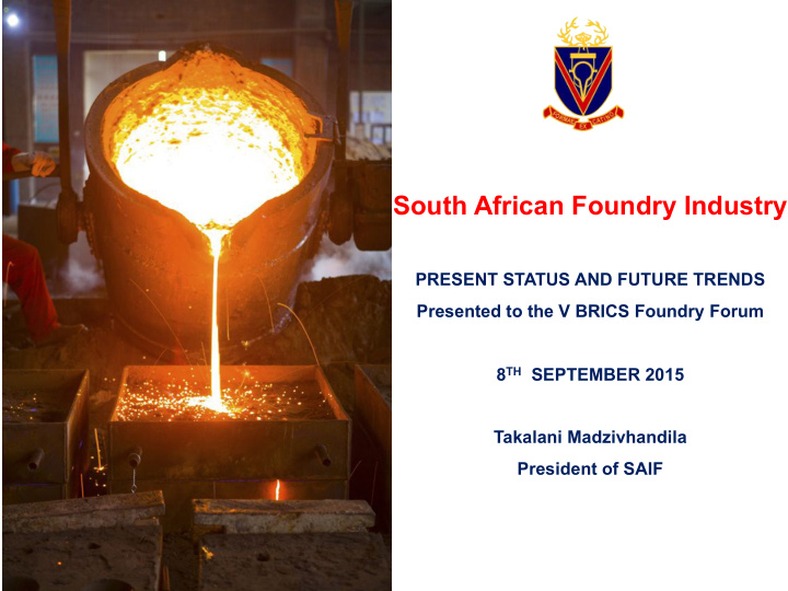 south african foundry industry