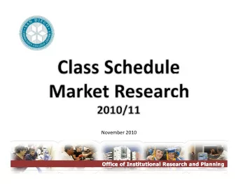 November 2010  Introduction  Introduction  I ntroduction Research Purpose To help determine the