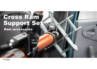 Cross Ram  Support Set  Ram accessories  1  Cross Ram Support Set  Set composition   The Cross