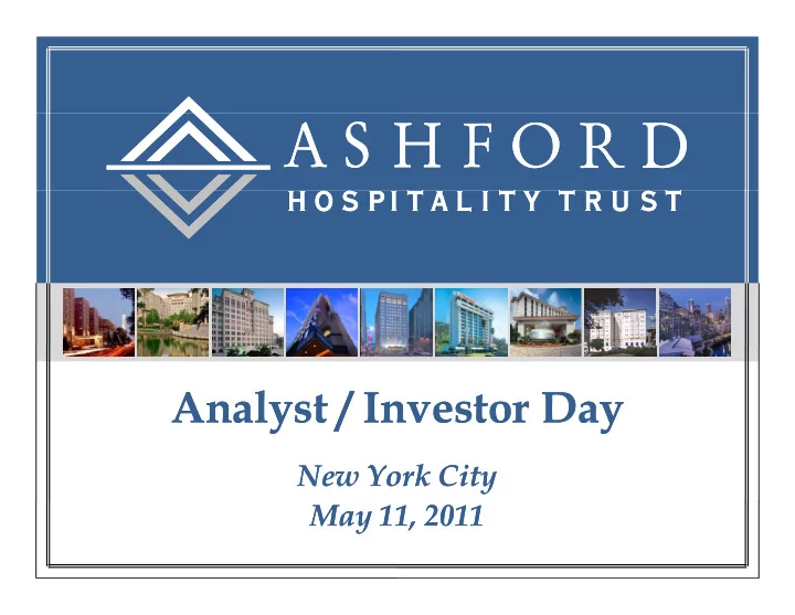 analyst investor day analyst investor day y y y y