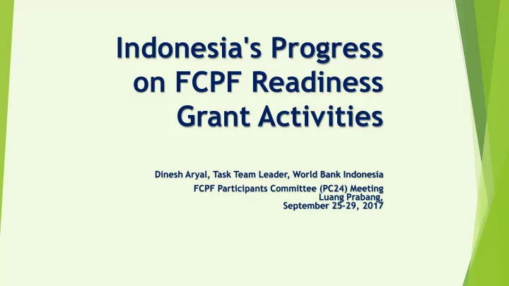 indonesia s progress