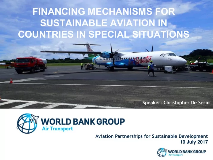 financing mechanisms for