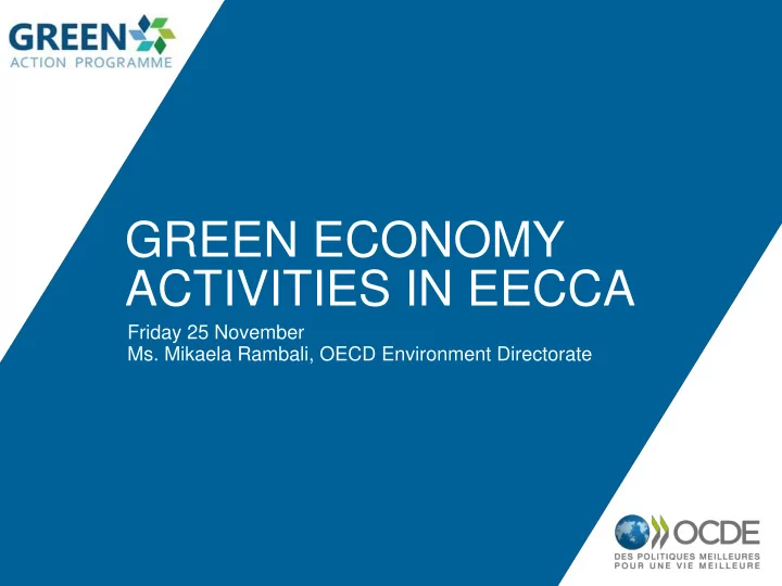 activities in eecca