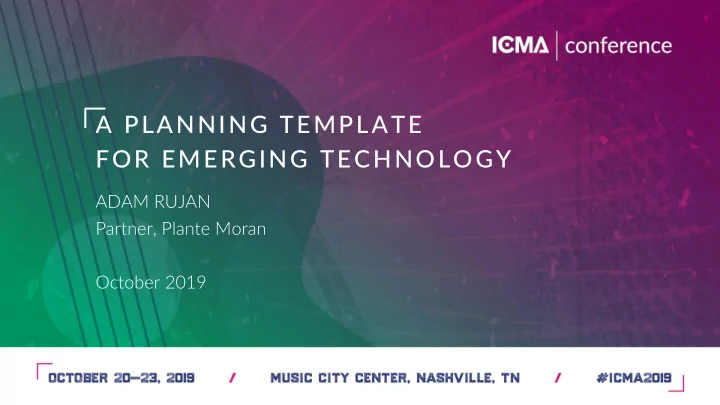 for emerging technology