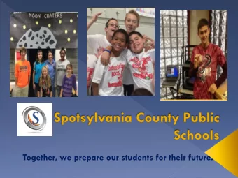 Together, we prepare our students for their future.  Please review this presentation before