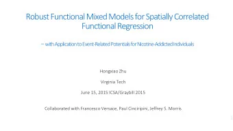 Robust Functional Mixed Models for Spatially Correlated  Functional Regression -- with Application